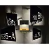 (Solar + LED) Modern Solar House Number & Address Sign Plate Tanda Rumah 家用门牌 Board Sheet Plaque Tablet Waterproofing 3D view 3