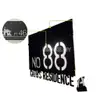 (Solar + LED) Modern Solar House Number & Address Sign Plate Tanda Rumah 家用门牌 Board Sheet Plaque Tablet Waterproofing 3D view 2