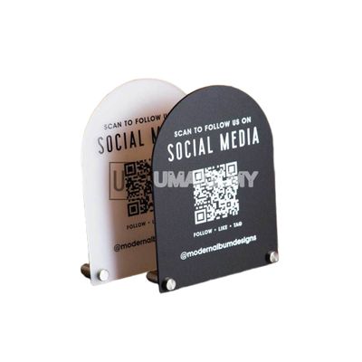 Custom QR Code Social Media Sign