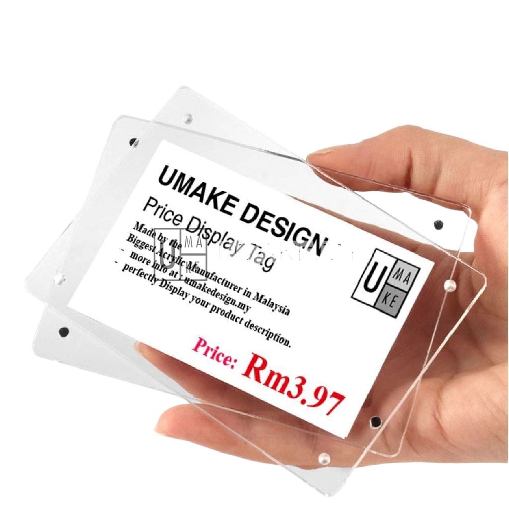 Magnetic Acrylic Price Tag Holder
