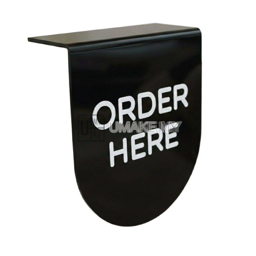 Acrylic Counter Signage Custom (counter / table signage)