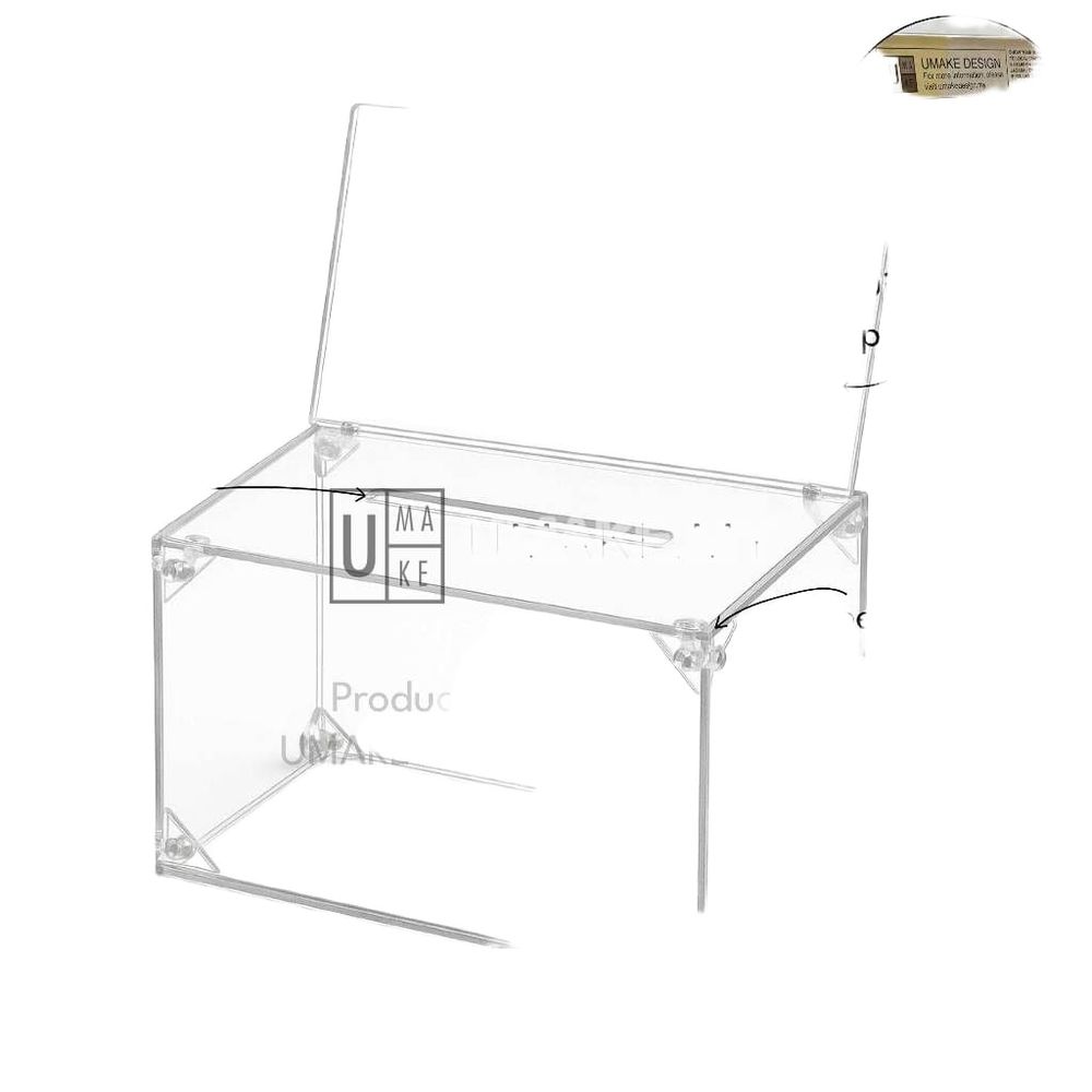 Acrylic Donation Box with Lock