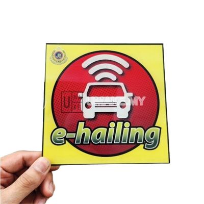 Acrylic E-Hailing Sign with Suction Cup (2pcs)