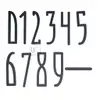 Black Acrylic Door Number Plaque (10cm) view 1