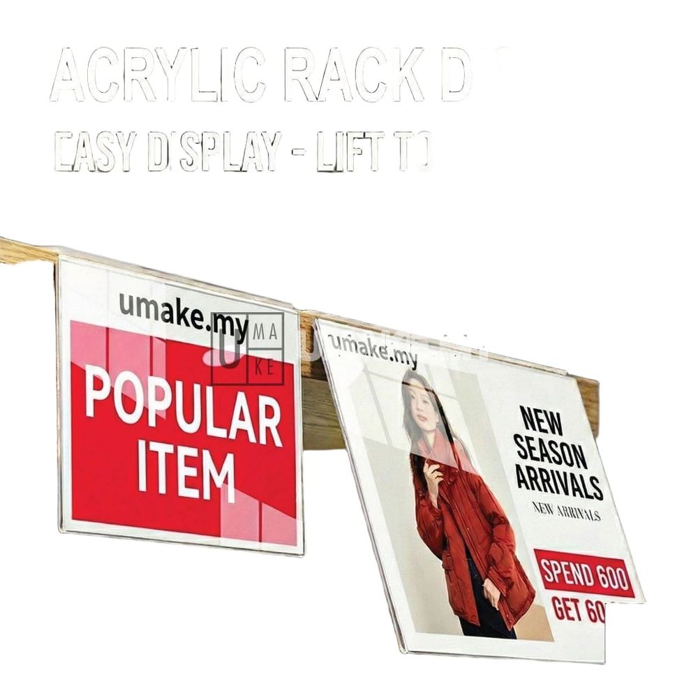 Flip-Top Shelf Price Label Holder