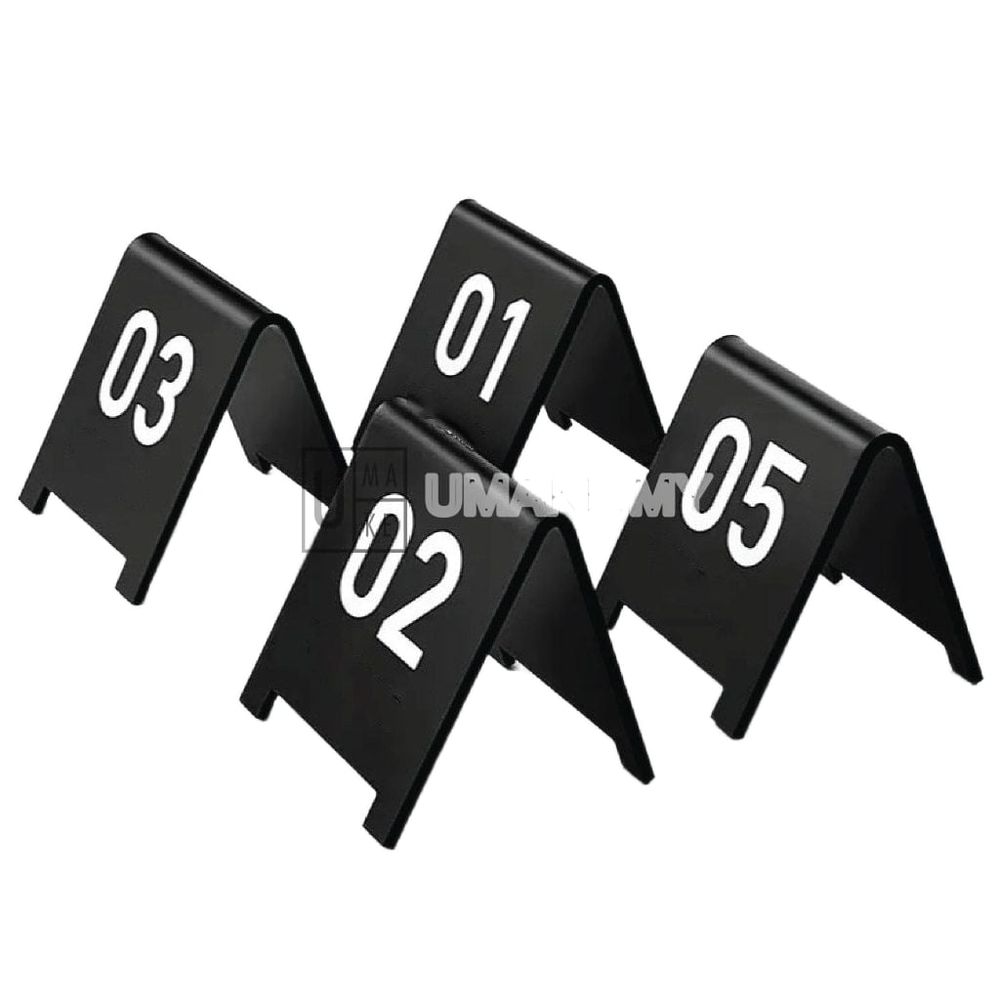 Acrylic V-Shape Table Number Set (5pcs)