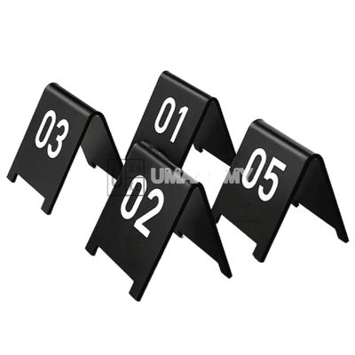 Acrylic V-Shape Table Number Set (5pcs)