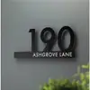 Contemporary Cut Out Modern House Number Sign Printed Address Signage - tanda rumah custom- 门牌定制商用家用 view 3
