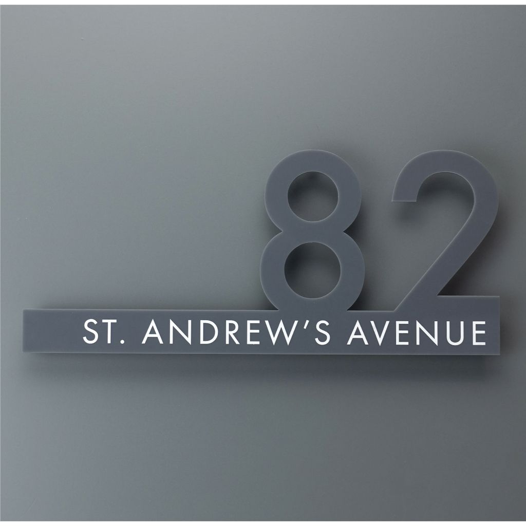 Contemporary Cut Out Modern House Number Sign Printed Address Signage - tanda rumah custom- 门牌定制商用家用 - Image 4