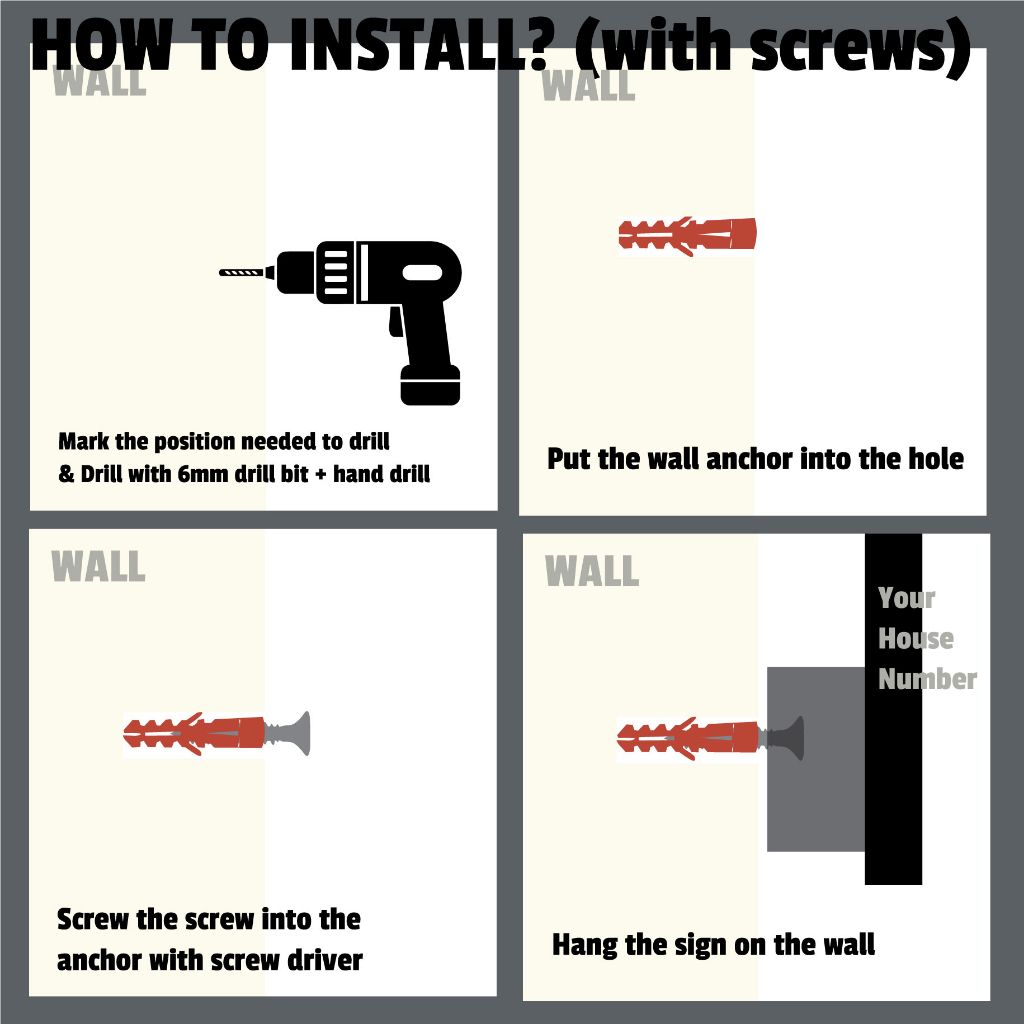 Contemporary Cut Out Modern House Number Sign Printed Address Signage - tanda rumah custom- 门牌定制商用家用 - Image 5