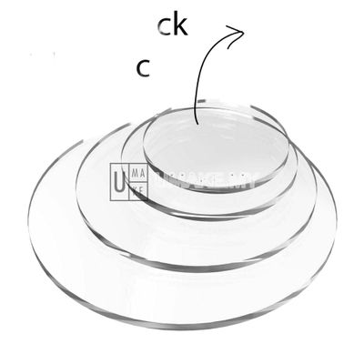 Acrylic Cake Frosting Disc Set