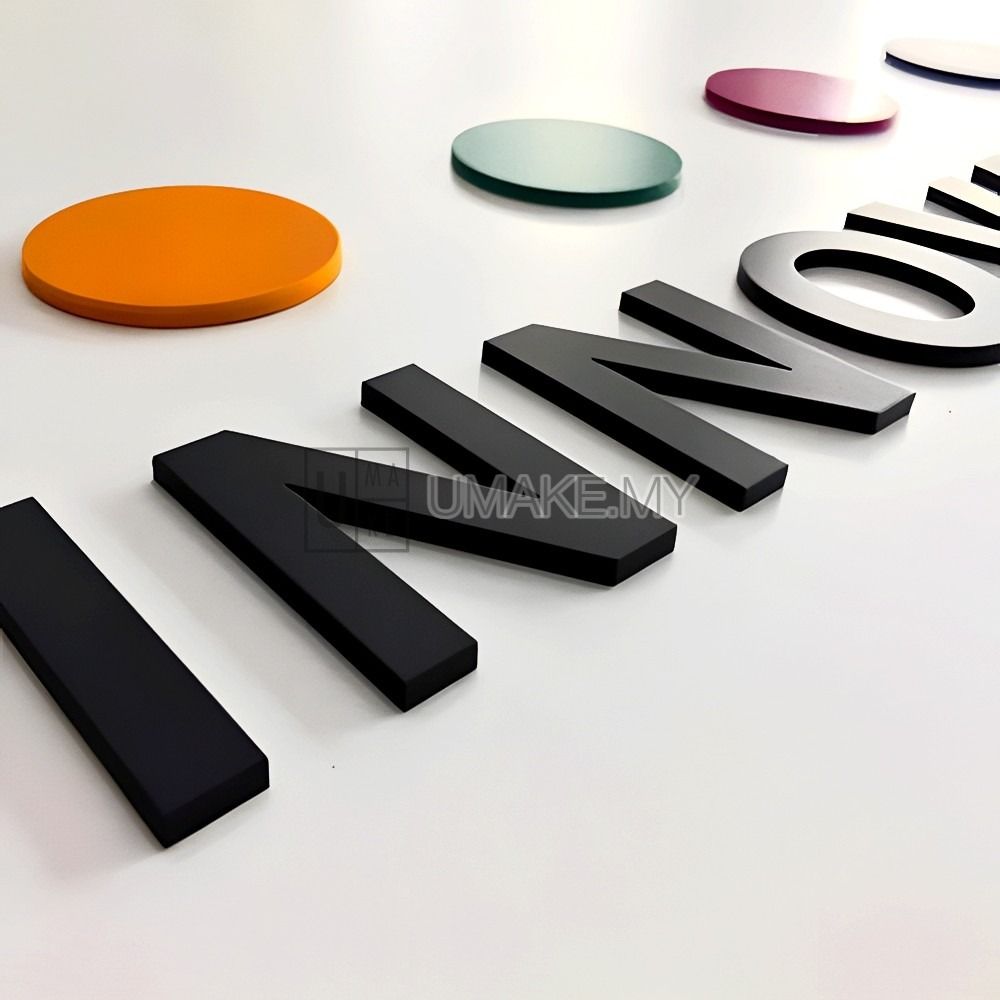 Flat Cut PVC Letters - 25mm, 15mm, 10mm or 5mm