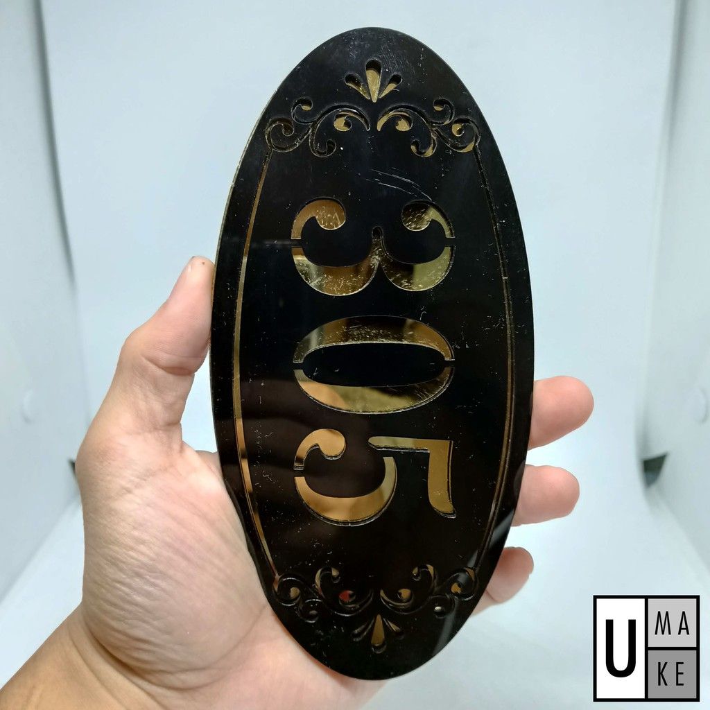 Umake 18cm long brand new big size House number plate / Nombor rumah design baru/ 门牌定制 delivery in [2 days] ! - Image 3