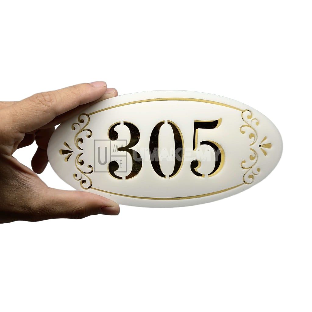 Umake 18cm long brand new big size House number plate / Nombor rumah design baru/ 门牌定制 delivery in [2 days] !