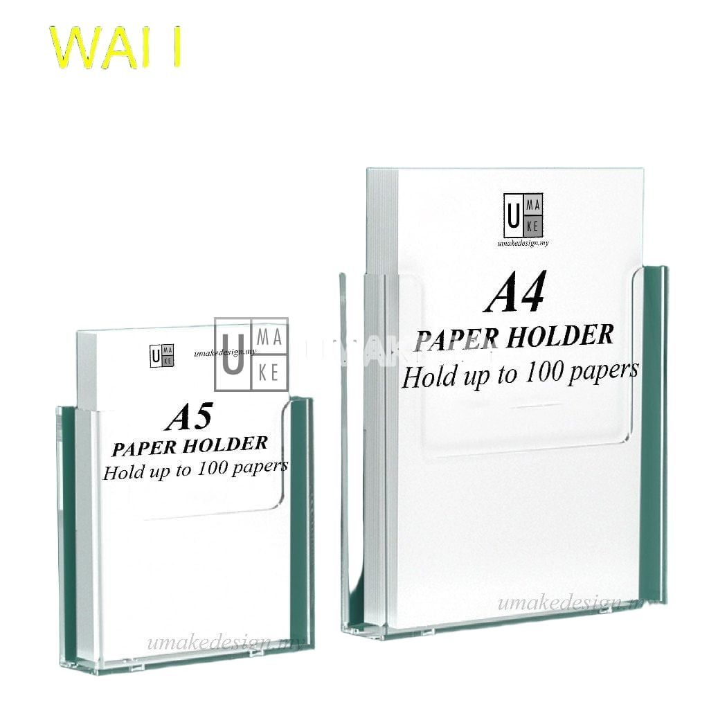 Acrylic Wall Mounted Brochure Holder
