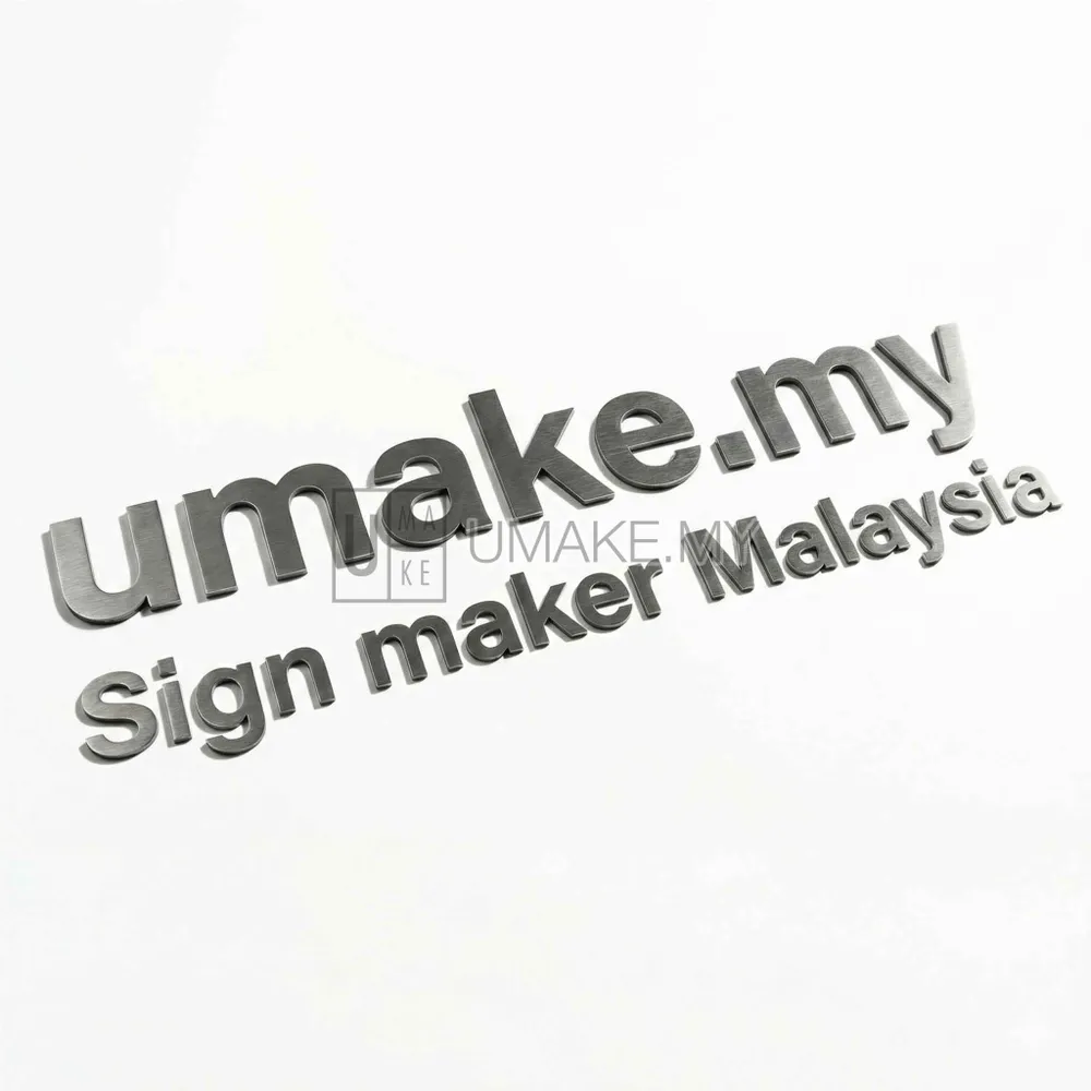 Stainless Steel Letter Sign (Flat) - Product Image 1