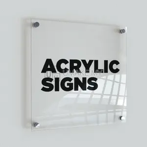 Reverse UV Print Acrylic Signage
