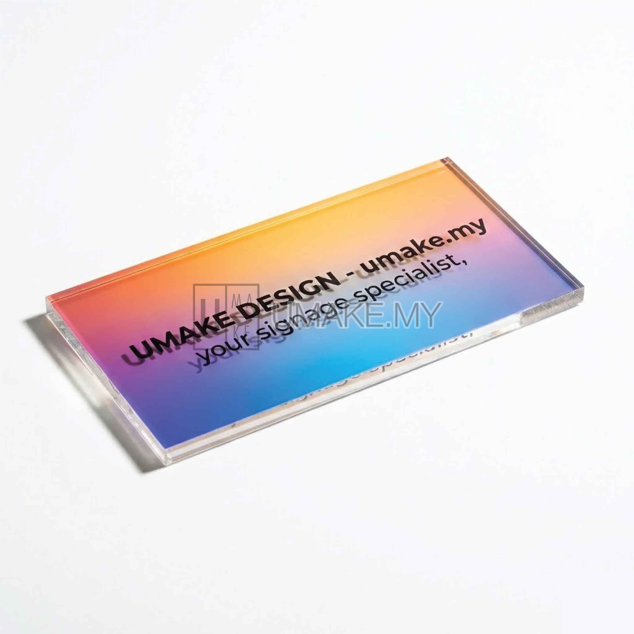 Reverse UV Print Acrylic Signage - Product Image 2