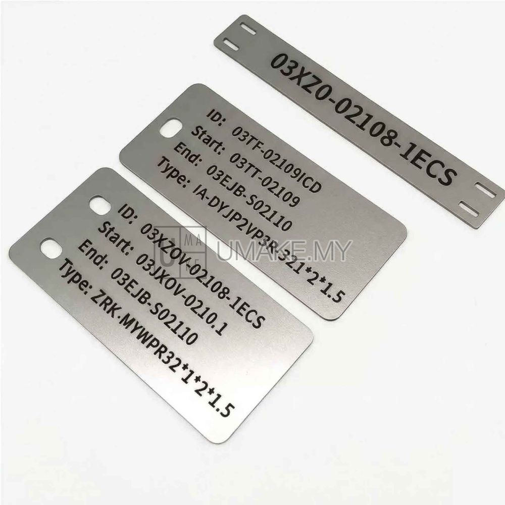 Engraved Stainless Steel Label - Product Image 1