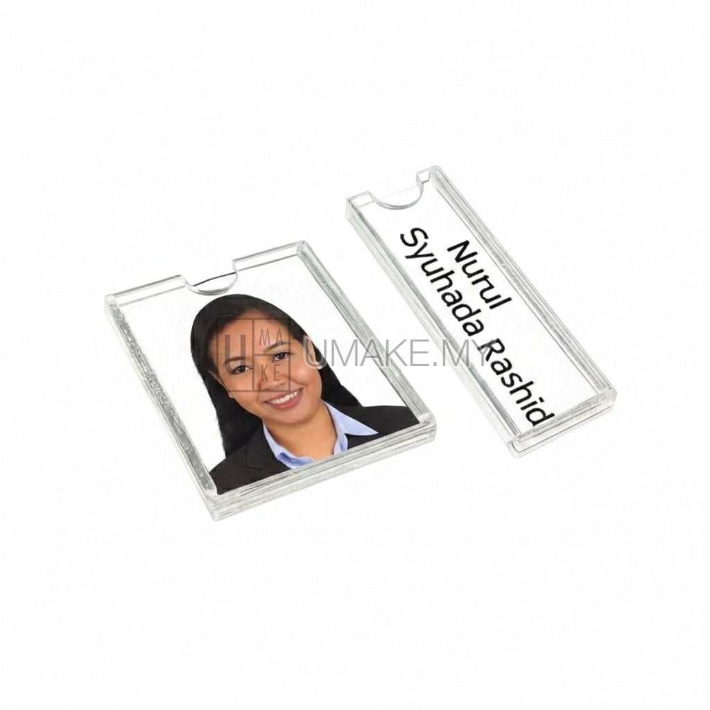 Acrylic Customisable Passport holder & Name Holder