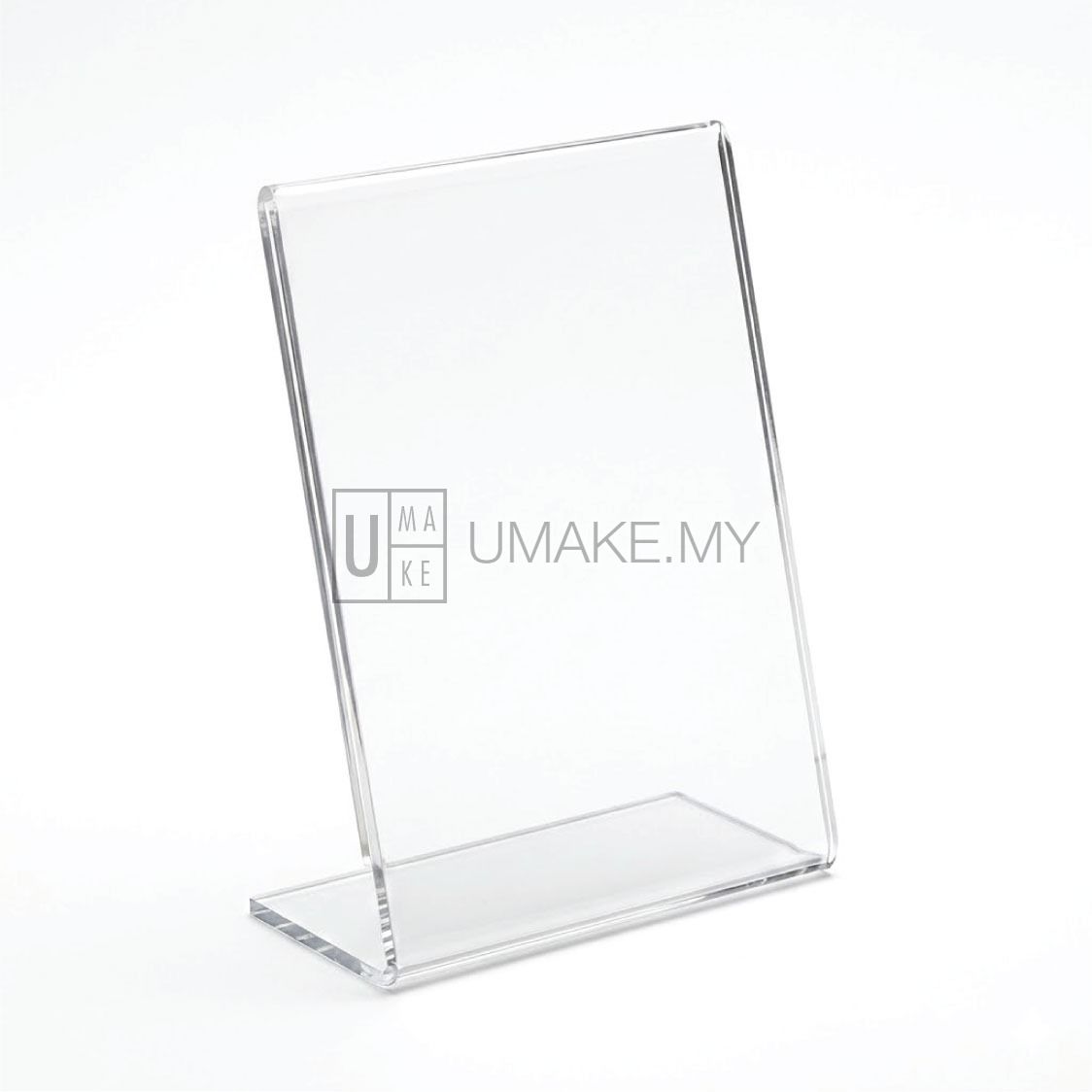 L Shape Acrylic Display Stand (A3,A4,A5,A6 + Custom Size)