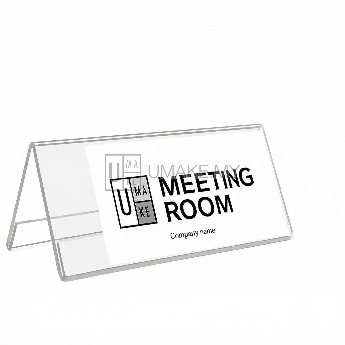 Acrylic V Shape Stand / A Shape Paper Stand (for name & position display)