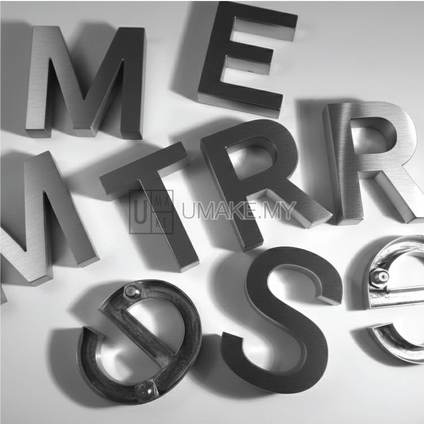 Stainless Steel Box Up letter Sign