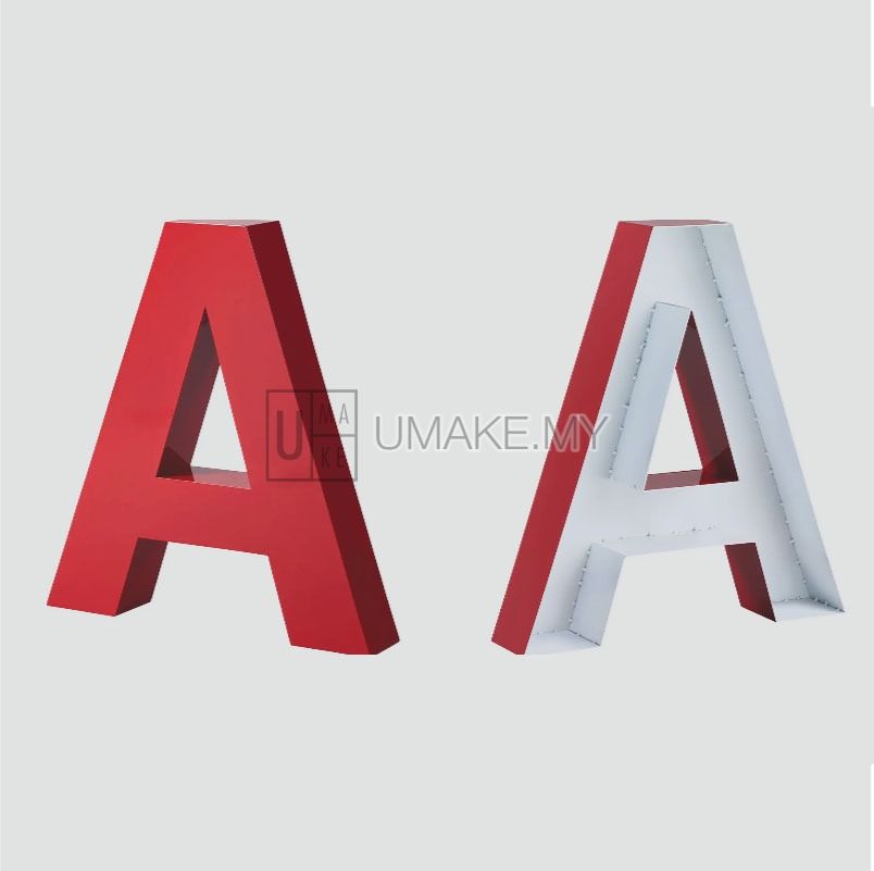 Aluminium Box Up Letters (Without LED)