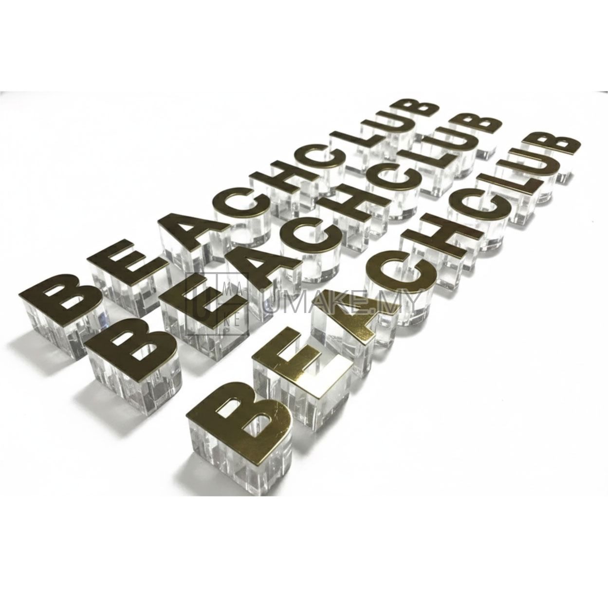 Acrylic Crystal Letters Custom