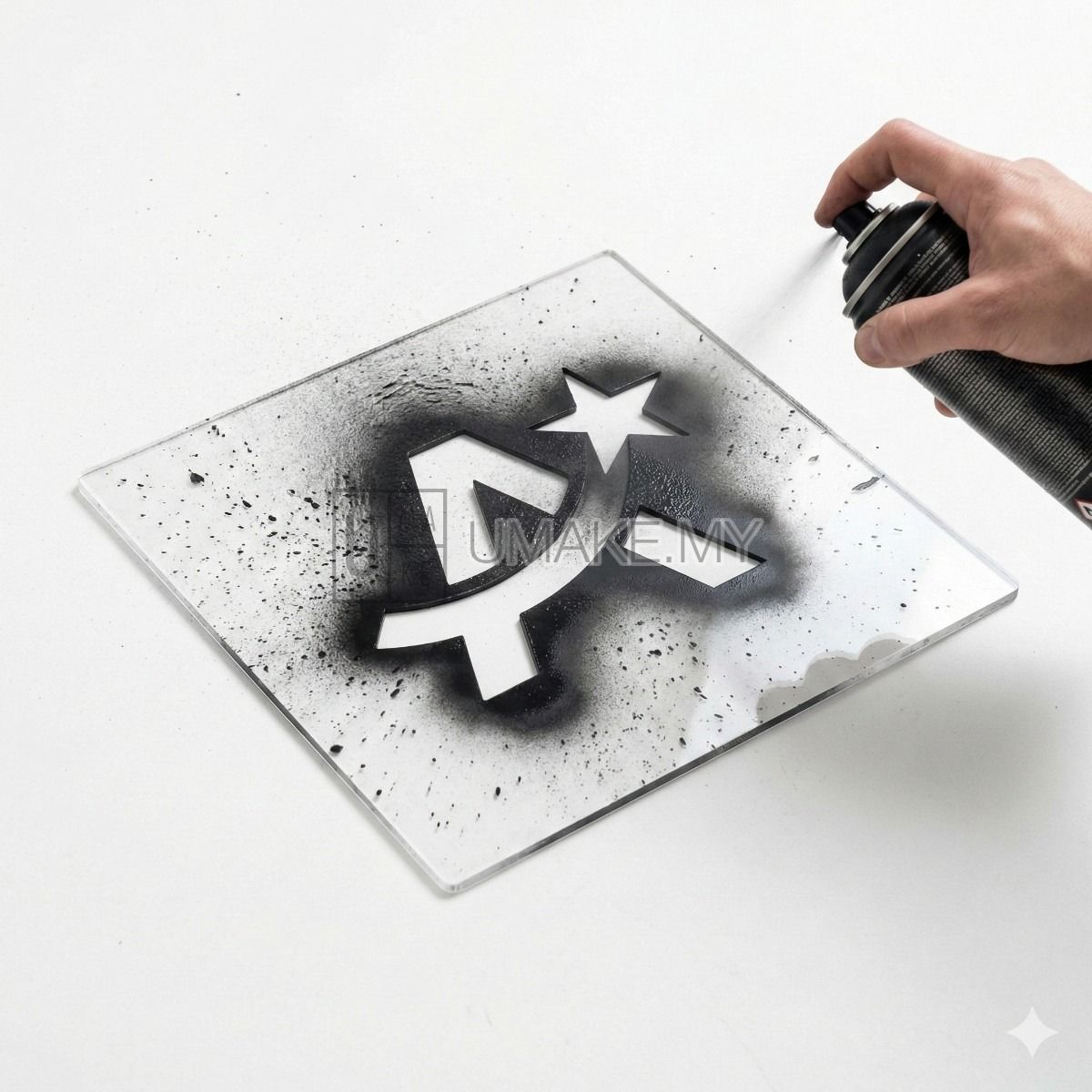 Transparent Stencil Plate Custom (for easy coordinate on wall or floor)