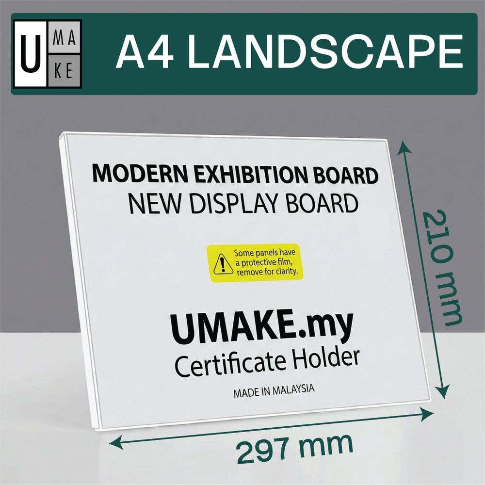 PVC Certificate Holder A4 Landscape