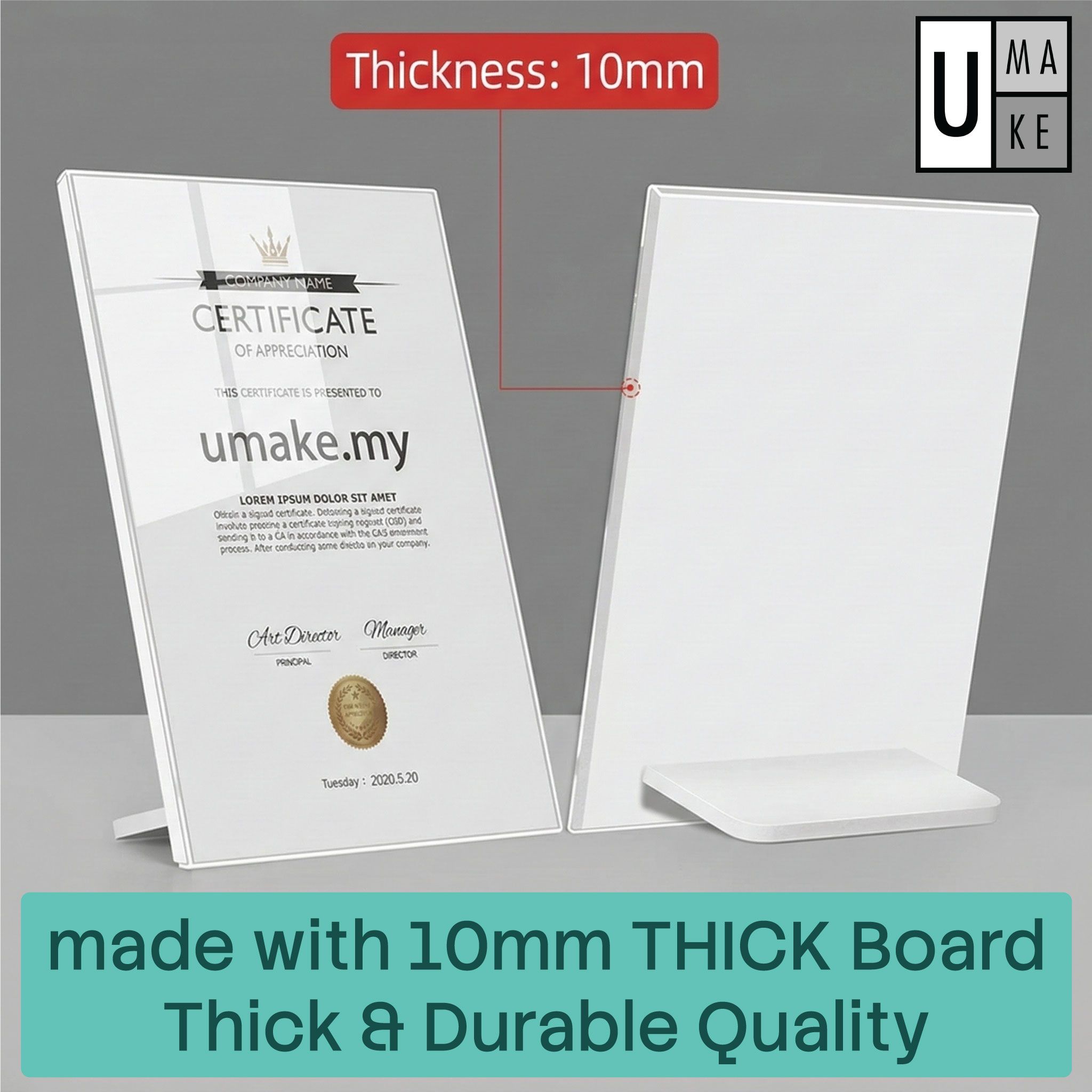 PVC Certificate Holder A3 Landscape