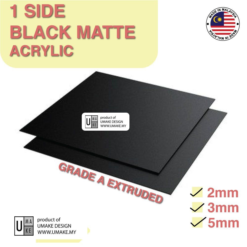 Black Acrylic Sheet (Custom Cut)