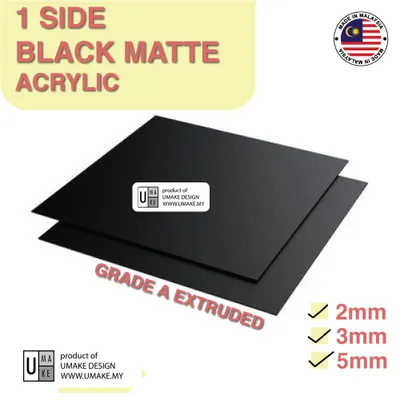 Black Acrylic Sheet (Custom Cut)
