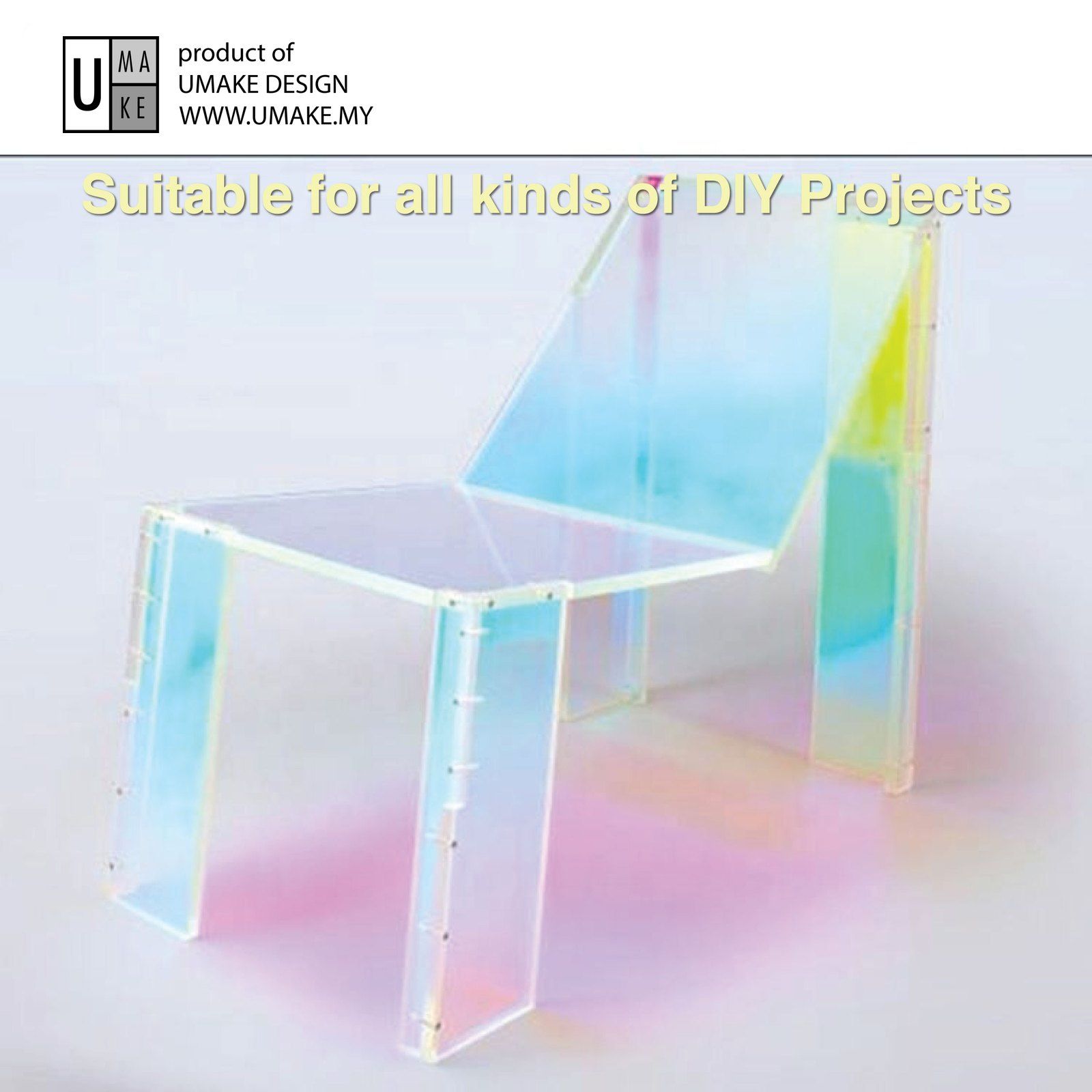 Colour Changing Acrylic Sheet 3mm (Custom Cut) view 3