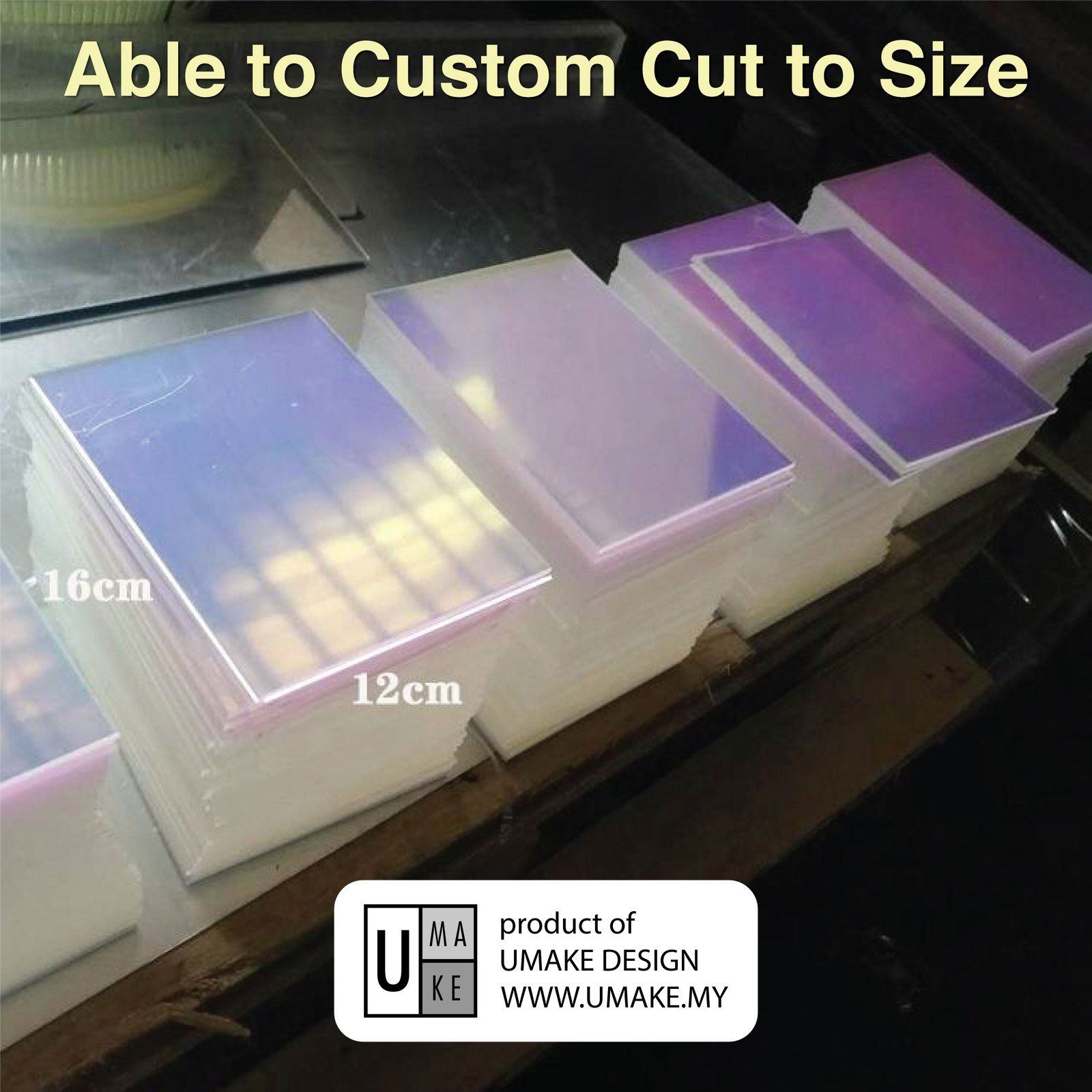 Colour Changing Acrylic Sheet 3mm (Custom Cut) view 4