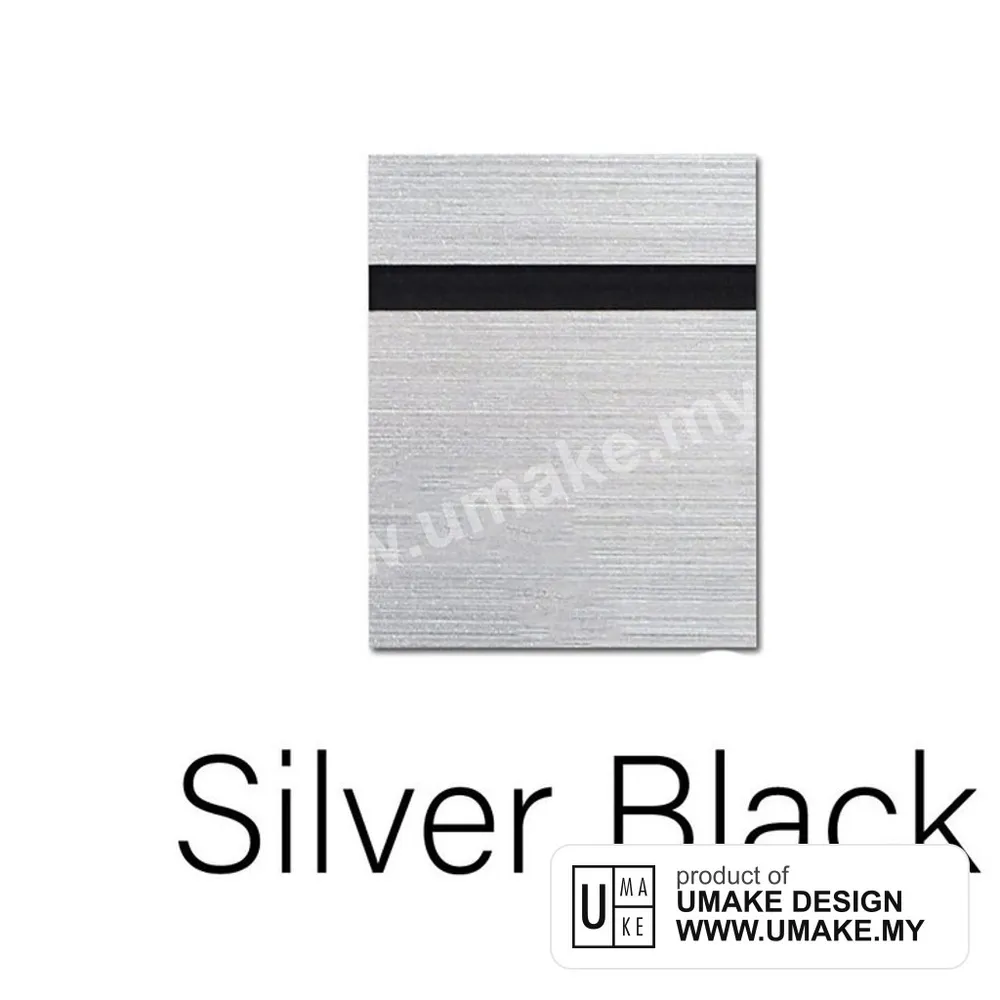 Silver / Black Double Colour Board 1.5mm (Laser Engraving)