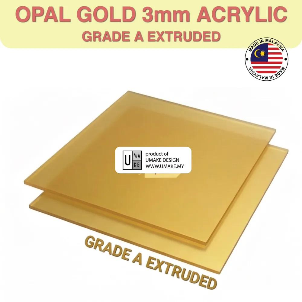 Gold Pearl Acrylic Sheet 3mm (Custom Cut)