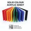 Solid Colour Acrylic Sheet 3mm (Custom Cut) view 1