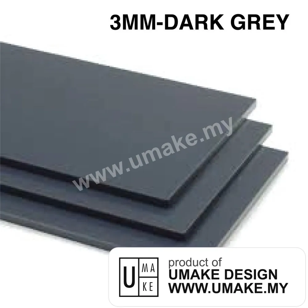 Deep Grey Acrylic Sheet 3mm (Custom Cut)