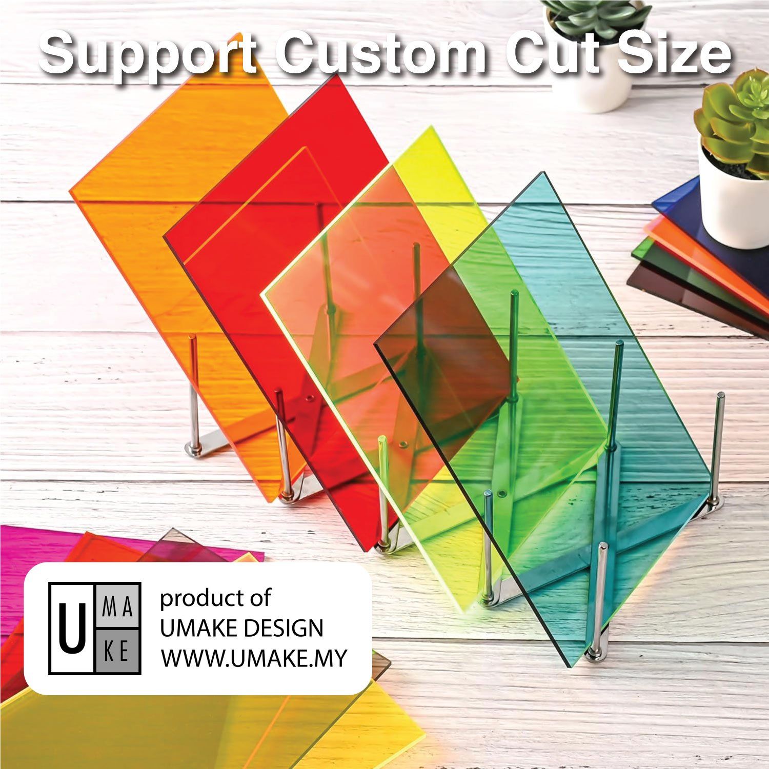 Tinted Acrylic Sheet 3mm (Custom Cut)