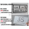 Custom 3D Acrylic House Number Plate view 3