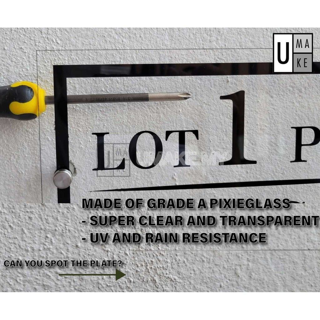 Custom 3D Acrylic House Number Plate