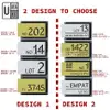 Minimalist 3D Acrylic House Number Plate view 3