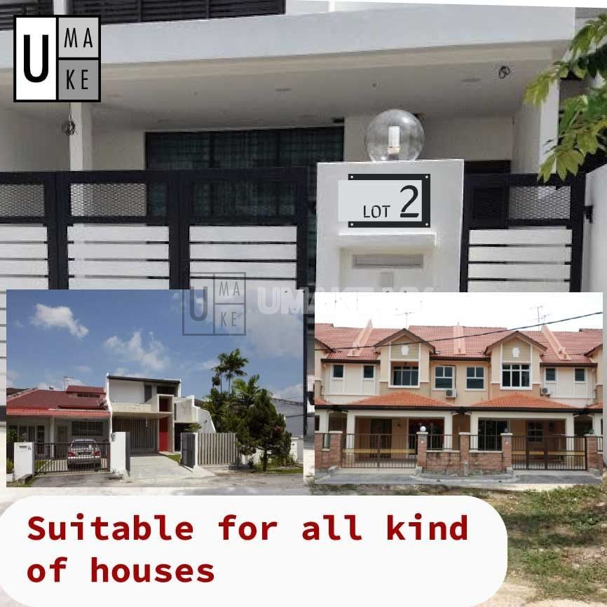 Minimalist 3D Acrylic House Number Plate