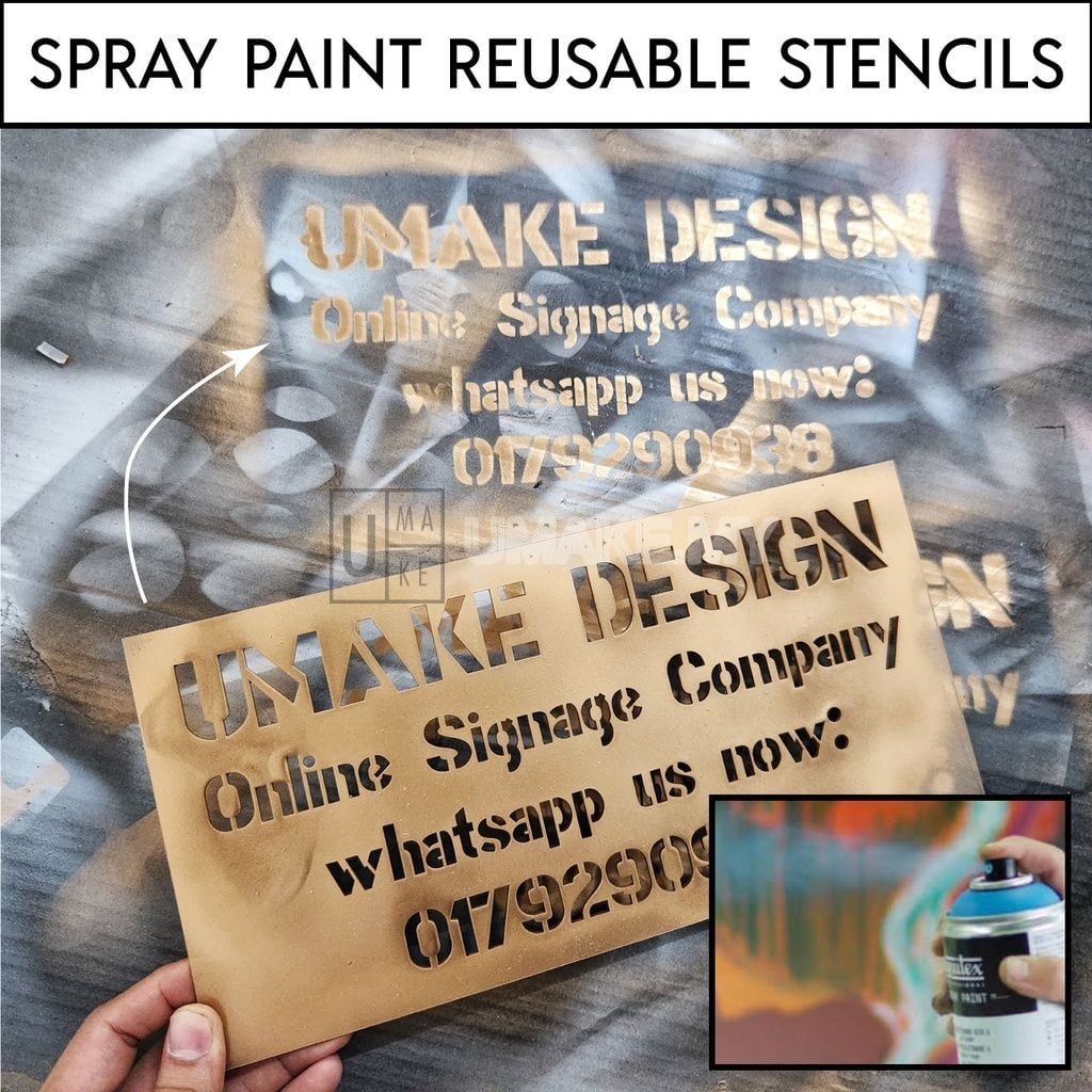 Reusable Spray Paint Stencil Board