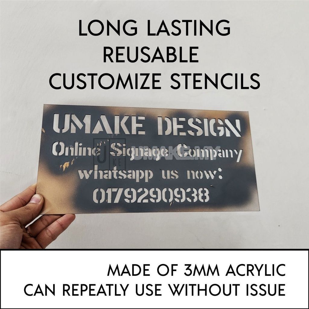 Reusable Spray Paint Stencil Board