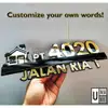 3D Layered Acrylic House Number Plate view 3