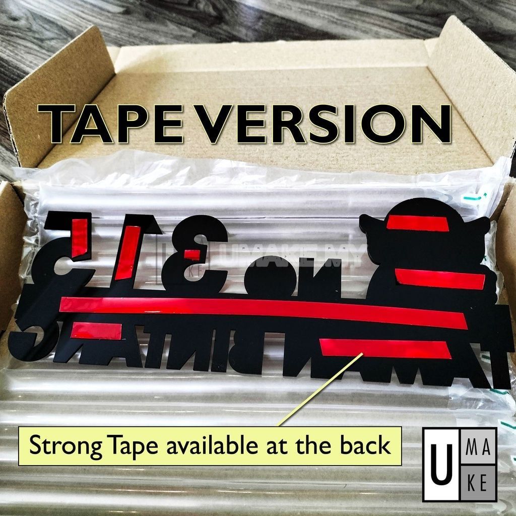 3D Layered Acrylic House Number Plate