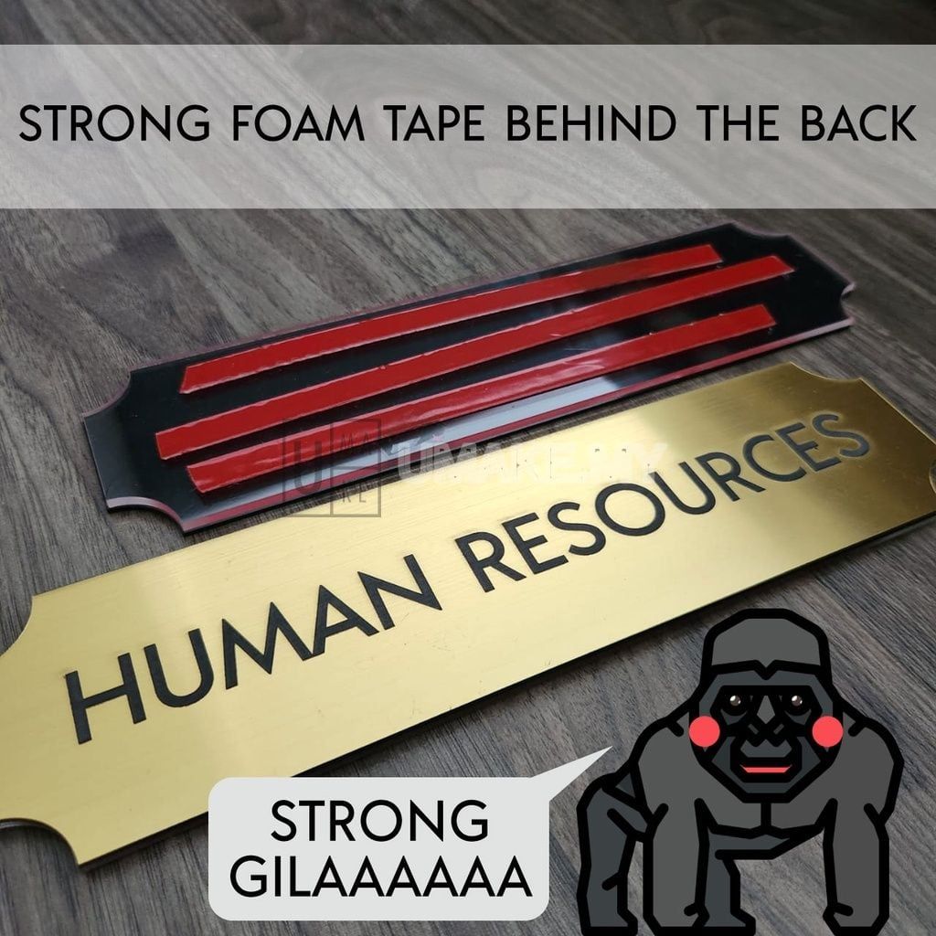 Acrylic Door Sign (Custom Text, 4 Shapes)